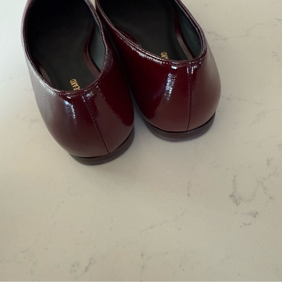 New Veronica Beard Suzanne pointy toe red patent leather flats Size: 6 - Picture 5 of 6